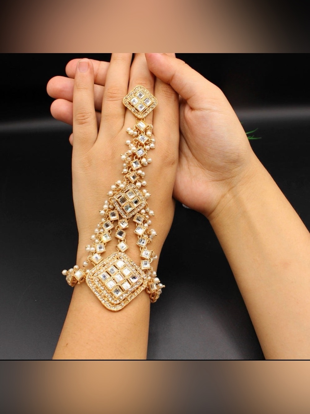 Indian Pakistani hath phool bracelet